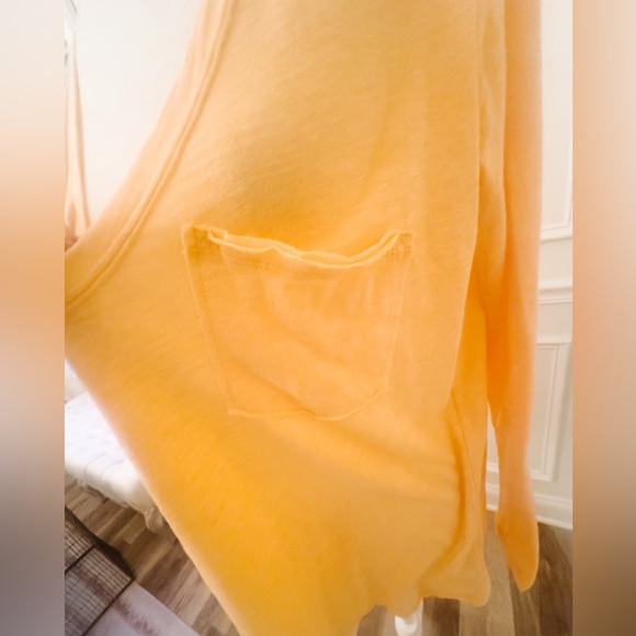 Brand New Free People Oversized Vneck Long Sleeve Tshirt - Picture 3 of 9